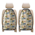 Cartoon Dairy Cow Farm Pattern Print Car Seat Organizers