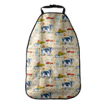 Cartoon Dairy Cow Farm Pattern Print Car Seat Organizers