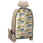 Cartoon Dairy Cow Farm Pattern Print Car Seat Organizers