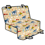 Cartoon Dairy Cow Farm Pattern Print Pet Car Back Seat Cover