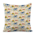 Cartoon Dairy Cow Farm Pattern Print Pillow Cover