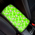 Cartoon Daisy And Cow Pattern Print Car Center Console Cover