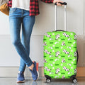 Cartoon Daisy And Cow Pattern Print Luggage Cover