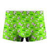 Cartoon Daisy And Cow Pattern Print Men's Boxer Briefs