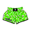 Cartoon Daisy And Cow Pattern Print Muay Thai Boxing Shorts