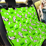 Cartoon Daisy And Cow Pattern Print Pet Car Back Seat Cover