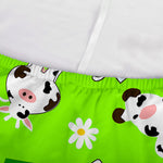 Cartoon Daisy And Cow Pattern Print Sofa Cover