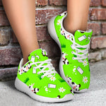 Cartoon Daisy And Cow Pattern Print Sport Shoes GearFrost