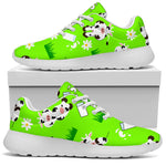 Cartoon Daisy And Cow Pattern Print Sport Shoes GearFrost