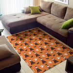 Cartoon Dracula Pattern Print Area Rug