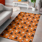 Cartoon Dracula Pattern Print Area Rug