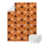 Cartoon Dracula Pattern Print Blanket