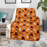 Cartoon Dracula Pattern Print Blanket