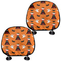 Cartoon Dracula Pattern Print Car Headrest Covers