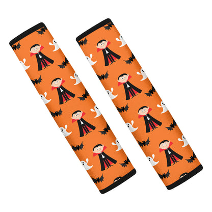 Cartoon Dracula Pattern Print Car Seat Belt Covers