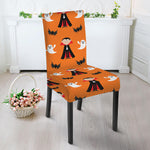 Cartoon Dracula Pattern Print Dining Chair Slipcover