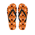 Cartoon Dracula Pattern Print Flip Flops