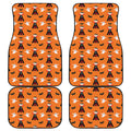 Cartoon Dracula Pattern Print Front and Back Car Floor Mats