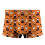 Cartoon Dracula Pattern Print Men's Boxer Briefs