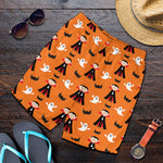 Cartoon Dracula Pattern Print Men's Shorts