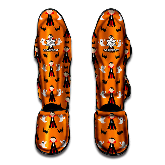 Cartoon Dracula Pattern Print Muay Thai Shin Guard