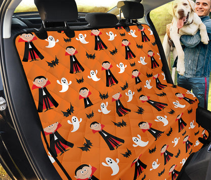 Cartoon Dracula Pattern Print Pet Car Back Seat Cover