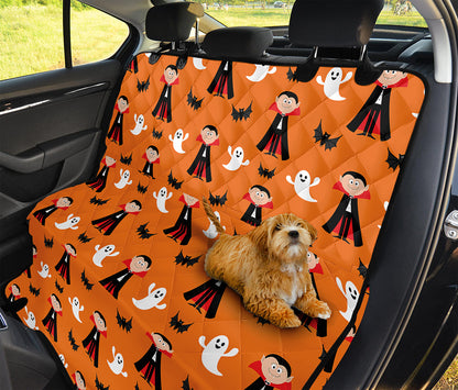 Cartoon Dracula Pattern Print Pet Car Back Seat Cover