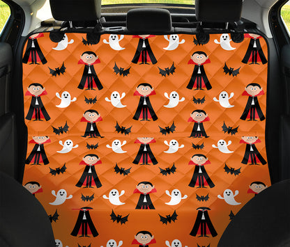 Cartoon Dracula Pattern Print Pet Car Back Seat Cover