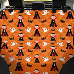 Cartoon Dracula Pattern Print Pet Car Back Seat Cover