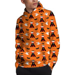Cartoon Dracula Pattern Print Pullover Hoodie