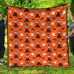 Cartoon Dracula Pattern Print Quilt