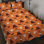 Cartoon Dracula Pattern Print Quilt Bed Set