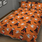 Cartoon Dracula Pattern Print Quilt Bed Set