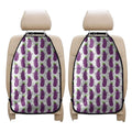 Cartoon Eggplant Pattern Print Car Seat Organizers