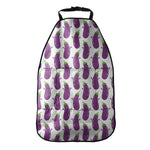 Cartoon Eggplant Pattern Print Car Seat Organizers