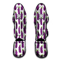 Cartoon Eggplant Pattern Print Muay Thai Shin Guards