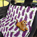 Cartoon Eggplant Pattern Print Pet Car Back Seat Cover