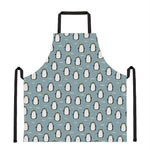 Cartoon Emperor Penguin Pattern Print Apron