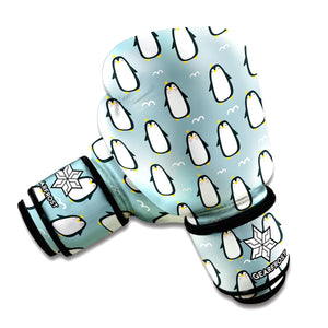 Cartoon Emperor Penguin Pattern Print Boxing Gloves