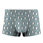 Cartoon Emperor Penguin Pattern Print Men's Boxer Briefs