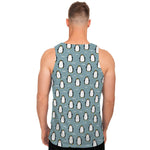 Cartoon Emperor Penguin Pattern Print Men's Tank Top