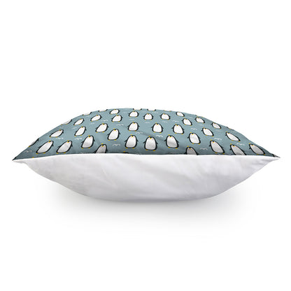 Cartoon Emperor Penguin Pattern Print Pillow Cover