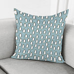 Cartoon Emperor Penguin Pattern Print Pillow Cover