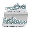 Cartoon Emperor Penguin Pattern Print White Running Shoes