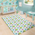 Cartoon Fish Pattern Print Area Rug