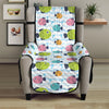 Cartoon Fish Pattern Print Armchair Protector