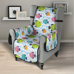 Cartoon Fish Pattern Print Armchair Protector