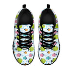 Cartoon Fish Pattern Print Black Sneakers