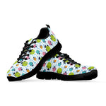 Cartoon Fish Pattern Print Black Sneakers