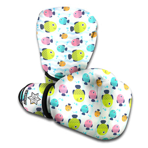 Cartoon Fish Pattern Print Boxing Gloves